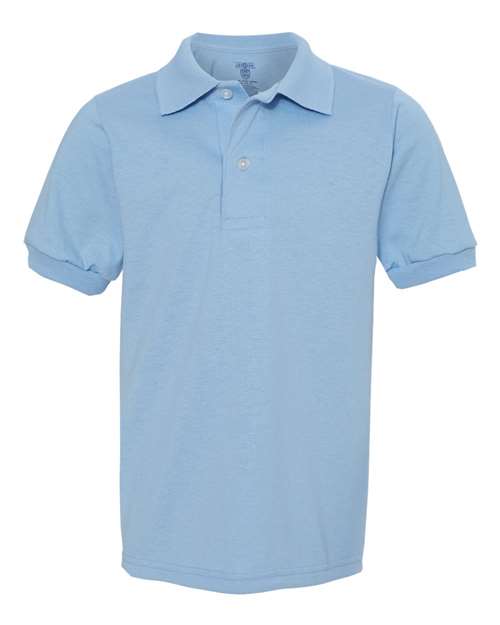 Jerzees 437Y Youth SpotShield Jersey Polo #color_LIGHT BLUE