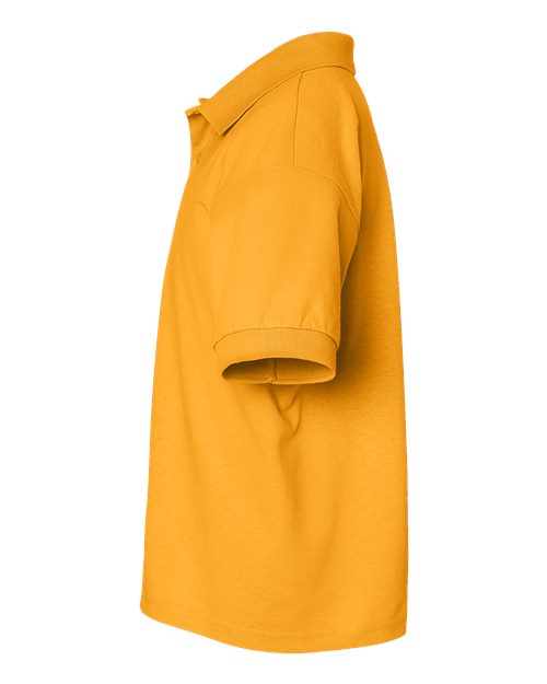 Gildan G880B Youth 50/50 Jersey Polo #color_GOLD