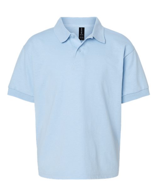 Gildan G880B Youth 50/50 Jersey Polo #color_LIGHT BLUE
