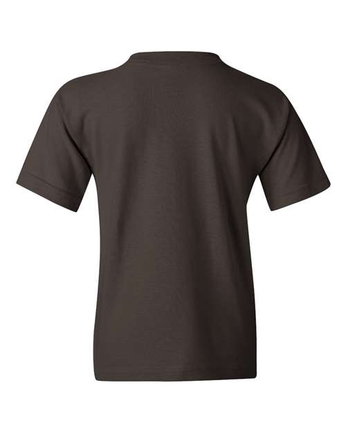 Gildan G500B Youth Heavy Cotton T-Shirt #color_DARK CHOCOLATE