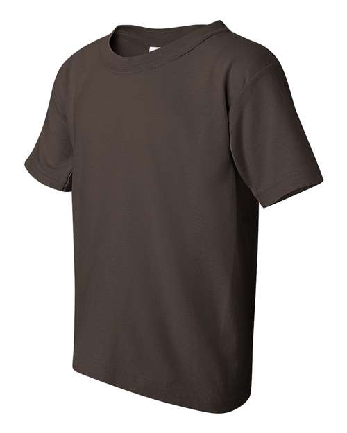 Gildan G500B Youth Heavy Cotton T-Shirt #color_DARK CHOCOLATE