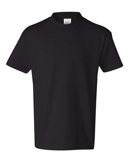 Hanes 54500 Youth Authentic-T T-Shirt #color_BLACK