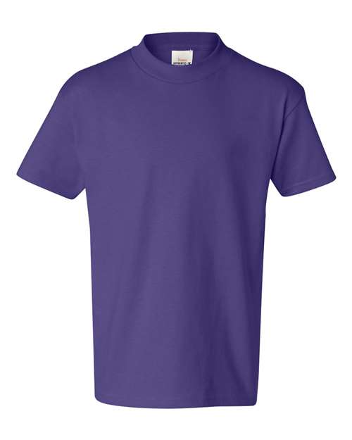 Hanes 54500 Youth Authentic-T T-Shirt #color_PURPLE