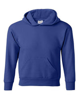 Hanes P473 Youth EcoSmart 50/50 Pullover Hooded Sweatshirt #color_DEEP ROYAL