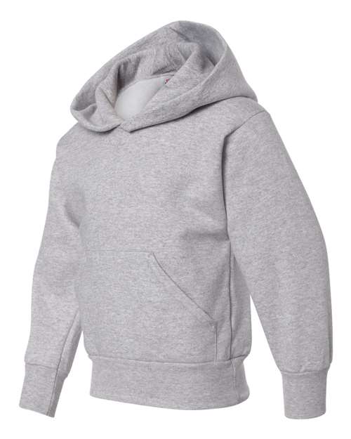 Hanes P473 Youth EcoSmart 50/50 Pullover Hooded Sweatshirt #color_LIGHT STEEL