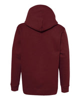 Hanes P473 Youth EcoSmart 50/50 Pullover Hooded Sweatshirt #color_MAROON