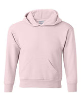 Hanes P473 Youth EcoSmart 50/50 Pullover Hooded Sweatshirt #color_PALE PINK