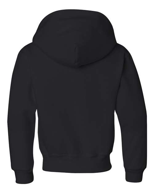 Jerzees 996Y Youth NuBlend Fleece Pullover Hooded Sweatshirt #color_BLACK