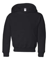 Jerzees 996Y Youth NuBlend Fleece Pullover Hooded Sweatshirt #color_BLACK