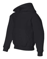 Jerzees 996Y Youth NuBlend Fleece Pullover Hooded Sweatshirt #color_BLACK