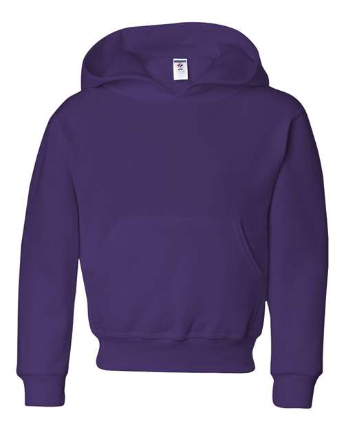 Jerzees 996Y Youth NuBlend Fleece Pullover Hooded Sweatshirt #color_DEEP PURPLE