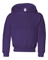 Jerzees 996Y Youth NuBlend Fleece Pullover Hooded Sweatshirt #color_DEEP PURPLE