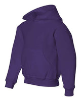 Jerzees 996Y Youth NuBlend Fleece Pullover Hooded Sweatshirt #color_DEEP PURPLE