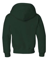 Jerzees 996Y Youth NuBlend Fleece Pullover Hooded Sweatshirt #color_FOREST GREEN