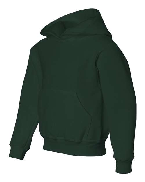 Jerzees 996Y Youth NuBlend Fleece Pullover Hooded Sweatshirt #color_FOREST GREEN