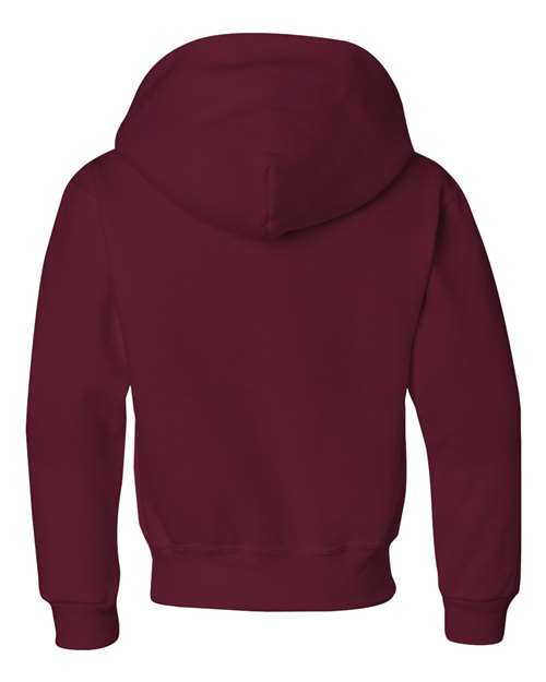 Jerzees 996Y Youth NuBlend Fleece Pullover Hooded Sweatshirt #color_MAROON