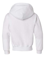 Jerzees 996Y Youth NuBlend Fleece Pullover Hooded Sweatshirt #color_WHITE