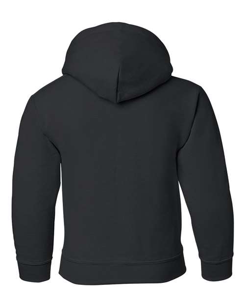 Gildan G185B Youth Heavy Blend 50/50 Hooded Sweatshirt #color_BLACK