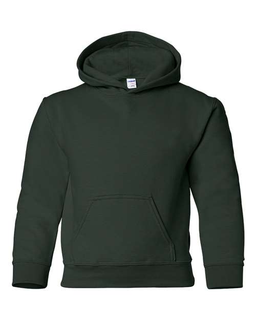Gildan G185B Youth Heavy Blend 50/50 Hooded Sweatshirt #color_FOREST GREEN