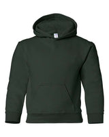 Gildan G185B Youth Heavy Blend 50/50 Hooded Sweatshirt #color_FOREST GREEN