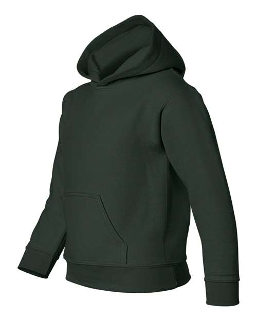 Gildan G185B Youth Heavy Blend 50/50 Hooded Sweatshirt #color_FOREST GREEN