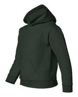 Gildan G185B Youth Heavy Blend 50/50 Hooded Sweatshirt #color_FOREST GREEN