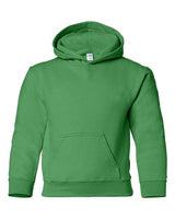 Gildan G185B Youth Heavy Blend 50/50 Hooded Sweatshirt #color_IRISH GREEN