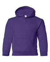 Gildan G185B Youth Heavy Blend 50/50 Hooded Sweatshirt #color_PURPLE