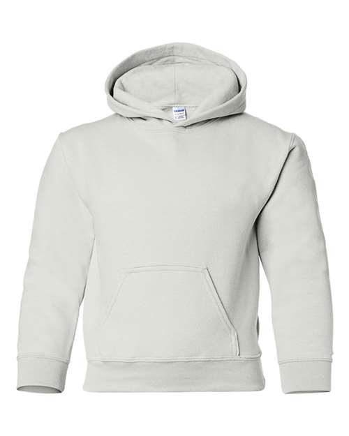 Gildan G185B Youth Heavy Blend 50/50 Hooded Sweatshirt #color_WHITE