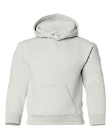 Gildan G185B Youth Heavy Blend 50/50 Hooded Sweatshirt #color_WHITE