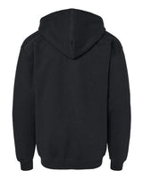 Gildan G186B Youth Heavy Blend 50/50 Full-Zip Hooded Sweatshirt #color_BLACK