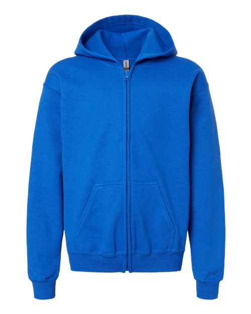 Gildan G186B Youth Heavy Blend 50/50 Full-Zip Hooded Sweatshirt #color_ROYAL