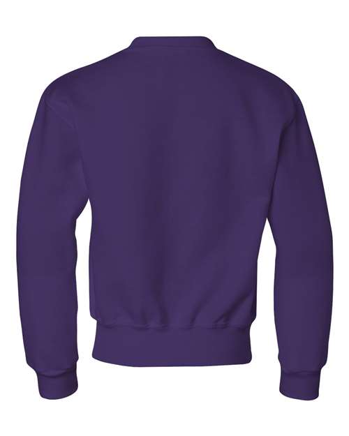 Jerzees 562B Youth NuBlend Fleece Crew #color_DEEP PURPLE