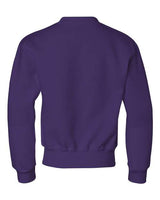 Jerzees 562B Youth NuBlend Fleece Crew #color_DEEP PURPLE