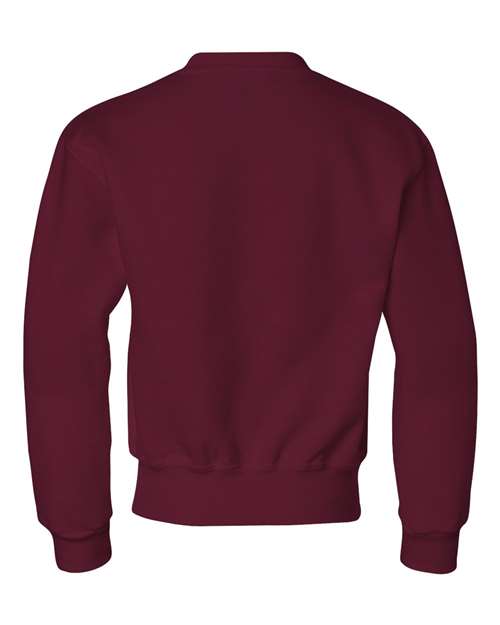 Jerzees 562B Youth NuBlend Fleece Crew #color_MAROON