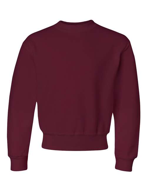 Jerzees 562B Youth NuBlend Fleece Crew #color_MAROON