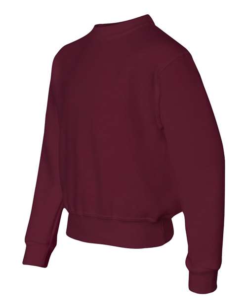 Jerzees 562B Youth NuBlend Fleece Crew #color_MAROON