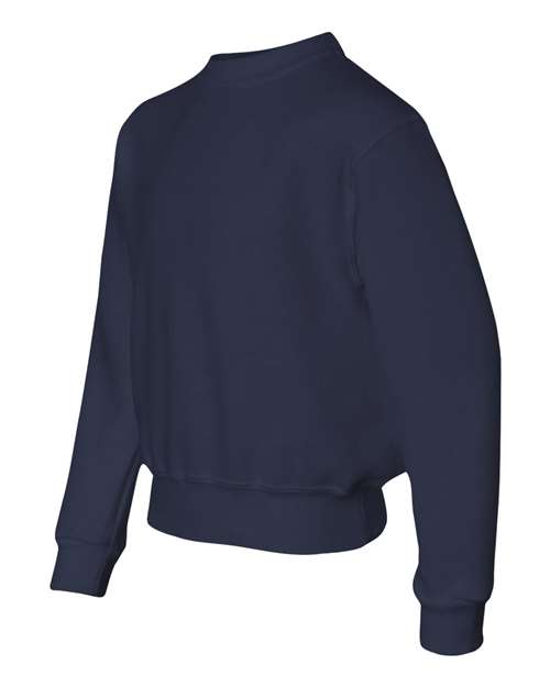Jerzees 562B Youth NuBlend Fleece Crew #color_J NAVY