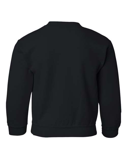 Gildan G180B Youth Heavy Blend 50/50 Fleece Crew #color_BLACK