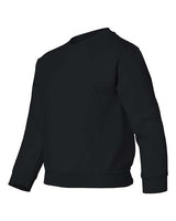 Gildan G180B Youth Heavy Blend 50/50 Fleece Crew #color_BLACK