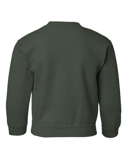 Gildan G180B Youth Heavy Blend 50/50 Fleece Crew #color_FOREST GREEN