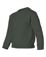 Gildan G180B Youth Heavy Blend 50/50 Fleece Crew #color_FOREST GREEN