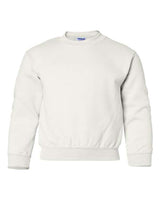 Gildan G180B Youth Heavy Blend 50/50 Fleece Crew #color_WHITE