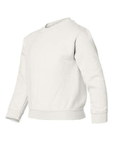 Gildan G180B Youth Heavy Blend 50/50 Fleece Crew #color_WHITE