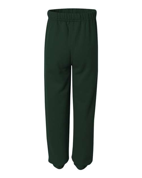 Jerzees 973B Youth NuBlend Fleece Sweatpants #color_FOREST GREEN