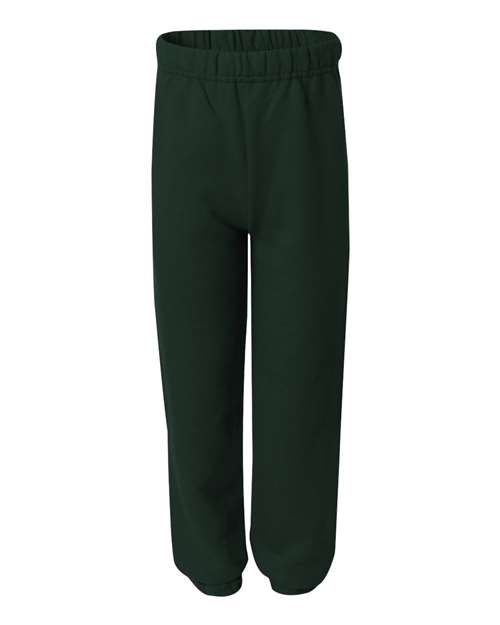 Jerzees 973B Youth NuBlend Fleece Sweatpants #color_FOREST GREEN