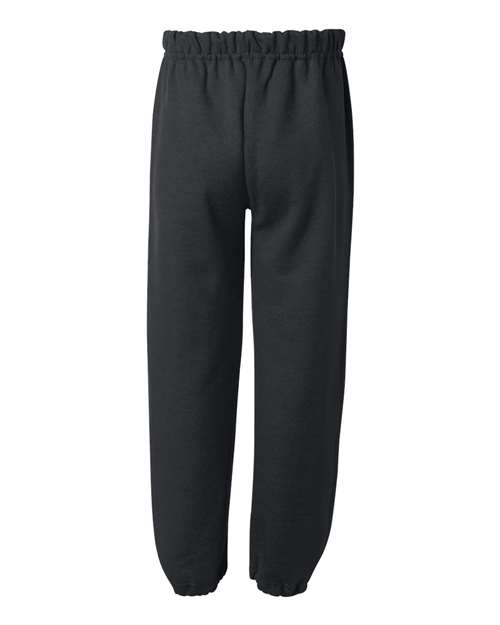 Gildan G182B Youth Heavy Blend 50/50 Sweatpant #color_BLACK