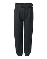 Gildan G182B Youth Heavy Blend 50/50 Sweatpant #color_BLACK