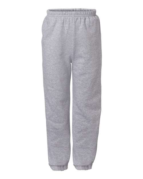 Gildan G182B Youth Heavy Blend 50/50 Sweatpant #color_SPORT GREY