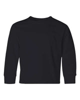 Jerzees 29BL Youth DRI-POWER ACTIVE Long-Sleeve T-Shirt #color_BLACK